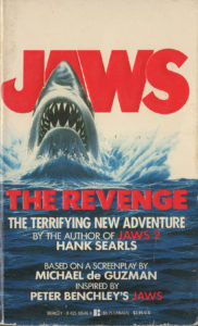 Jaws The Revenge (1987) Front Cover of Movie Novelization